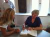 04 Holly at Chautauqua Institution with Karen Armstrong